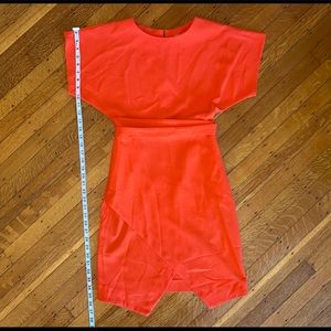 Orange ASOS dress with tie